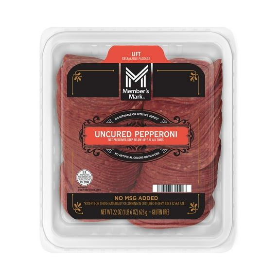 Member's Mark Uncured Pepperoni, Sliced, 1 lb. 6 oz.