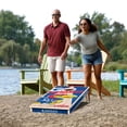 thumbnail image 6 of YouTheFan Kansas Jayhawks 2'x4' Cornhole Board Set, 6 of 6