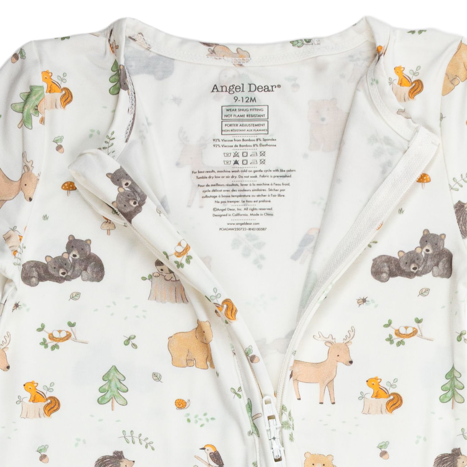 piii♡ Angel Dear Baby Boys 2-Way Zipper Footie - Samsclub.com
