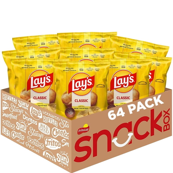 Lay's Classic Potato Chips, 1.5 oz., 64 pk.