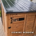 thumbnail image 8 of Backyard Discovery 7' x 5' Cedar Wood and Galvanized Steel Animal Enclosure with Feeding Door, 8 of 16