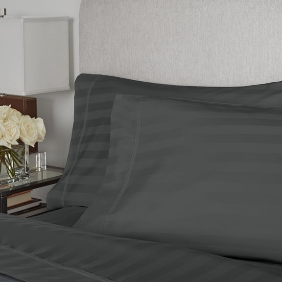 Member's Mark 2-Pack 700-Thread-Count Egyptian Cotton Striped Pillowcases, Assorted Sizes