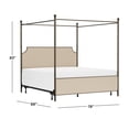 thumbnail image 3 of HH2Home McArthur Metal and Upholstered Canopy Bed, 3 of 11