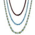 thumbnail image 1 of Graduated Gemstone Tennis Necklace in Sterling Silver, 1 of 8