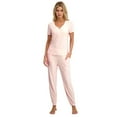 thumbnail image 1 of Steve Madden Women's Short Sleeve Top & Pant Pajama Set, 1 of 5