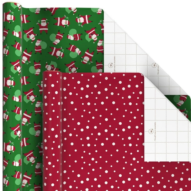 Hallmark Carta Da Regalo 3 Rotoli: 2mt Ciascuno Di Rosa A Pois, Giallo A Pois E Zig-Zag Blu - Perfetta Per Compleanni E Ogni Occasione