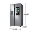 thumbnail image 4 of Samsung 22 cu. ft. Side By Side Refrigerator w/ Touch Screen Family Hub, 4 of 11