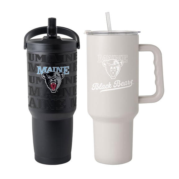 Logo Brands Maine Bears Stainless Steel Tumbler Set