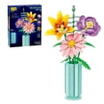 thumbnail image 1 of Brickcraft Bricktanicals Blush & Blooms Flower Bouquet Building Kit, 1 of 6