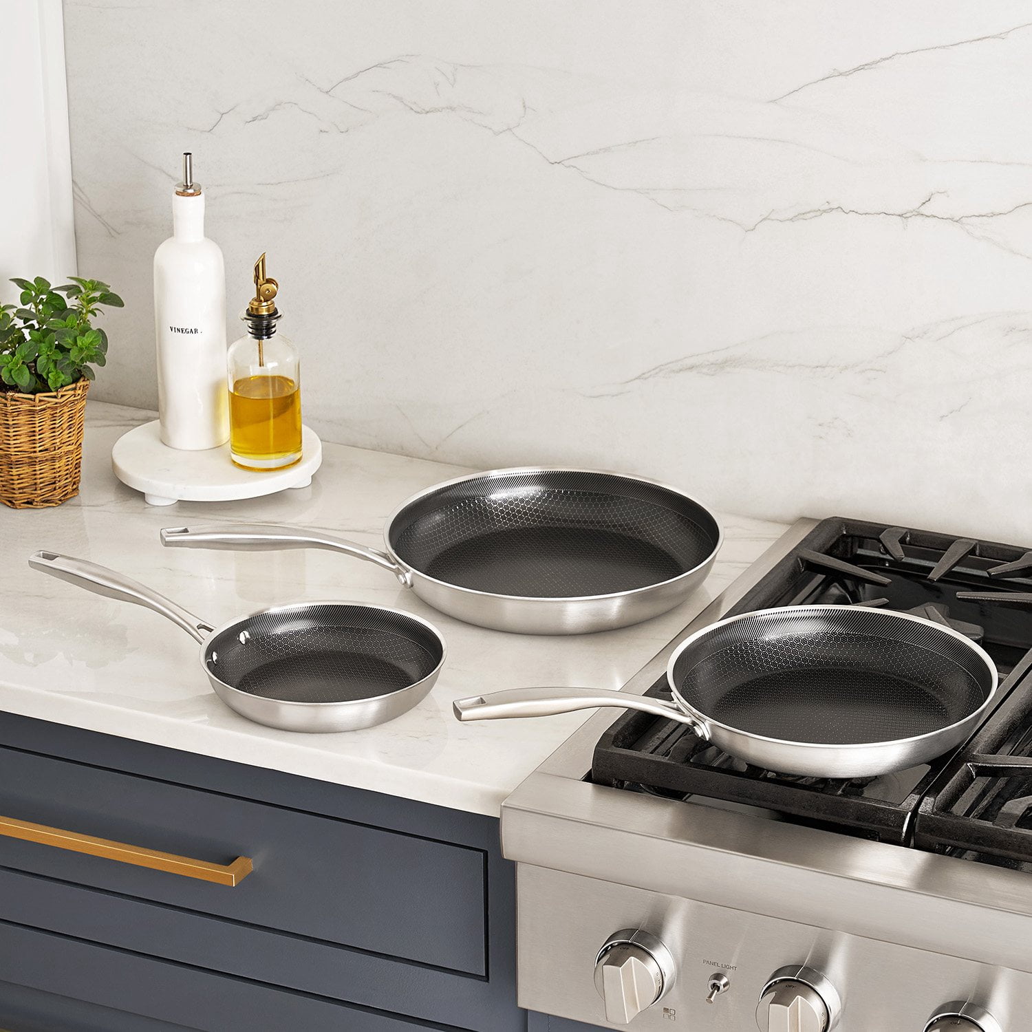 Member's Mark 3-Piece Ceramic Hybrid Fry Pan Set - Samsclub.com