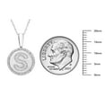 thumbnail image 5 of Diamond Initial Pendant Necklace in Sterling Silver, 5 of 5