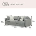 thumbnail image 3 of Members Mark Convertible “Sit & Sleep” Sofa, Gray, 3 of 20