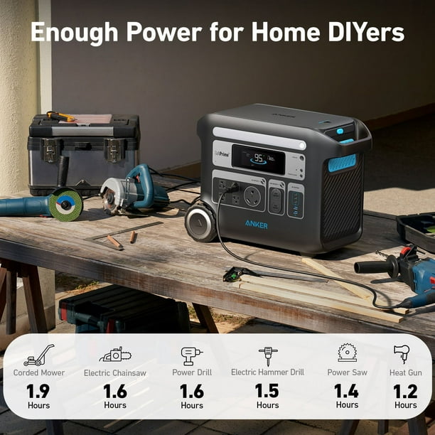 Anker SOLIX F2600 Portable Power Station - 2560W/2400W with 3 200W Solar  Panel - Samsclub.com