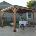 thumbnail image 6 of Backyard Discovery Arcadia Cedar Gazebo with PowerPort, Choose Size, 6 of 14