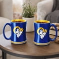 thumbnail image 5 of Logo Brands Los Angeles Rams 14oz Relief Mug Set, 5 of 5