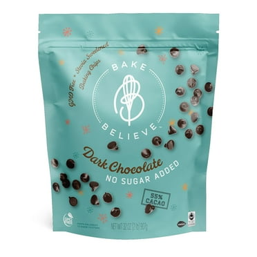 Bake Believe No Sugar Added Dark Chocolate Baking Chips, 32 oz.