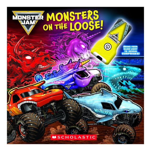 Monster Jam: Monsters on the Loose! (Board Book with Flashlight) by Marisa Aveling, Novelty Book