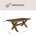 thumbnail image 4 of Member's Mark Hastings 7-Piece Dining Table Set, Brown, 4 of 8