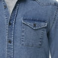 thumbnail image 4 of Frye Men's Western Vintage Denim Button-Down Shirt, 4 of 5