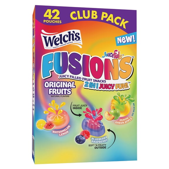 Welch's Juicefuls Fusions Fruit Snacks, 0.8 oz., 42 pk.