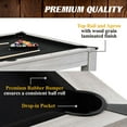 thumbnail image 4 of Barrington Billiards Monteray 7’ Drop Pocket Pool Table, 3-in-1 Dining Top & Table Tennis with Game Accessories, 4 of 7