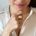 thumbnail image 7 of High Polish Oval Top Ring with Gallery inside in 14K Gold, 7 of 8