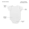 thumbnail image 4 of Member's Mark Baby 5-Pack Organic Cotton White Bodysuit, 4 of 5