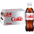 thumbnail image 1 of Diet Coke Soda Soft Drink, 16.9 fl. oz., 24 pk., 1 of 8
