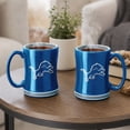 thumbnail image 5 of Logo Brands Detroit Lions 14oz Relief Mug Set, 5 of 5