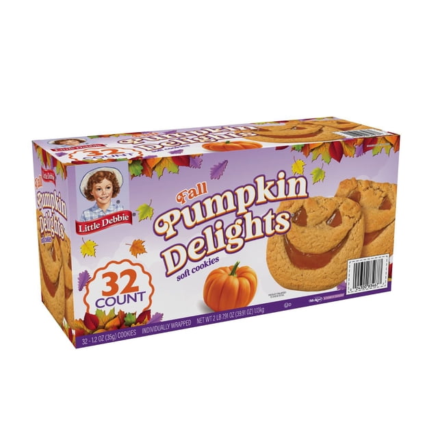 Little Debbie Fall Pumpkin Delights Soft Cookies, 1.2 oz., 32 pk.