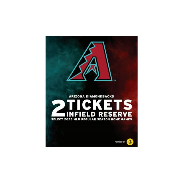 MLB Arizona Diamondbacks, Two (2) Infield Reserve Tickets eVoucher
