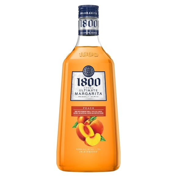 1800 The Ultimate Peach Margarita Tequila Cocktail, 1.75 L