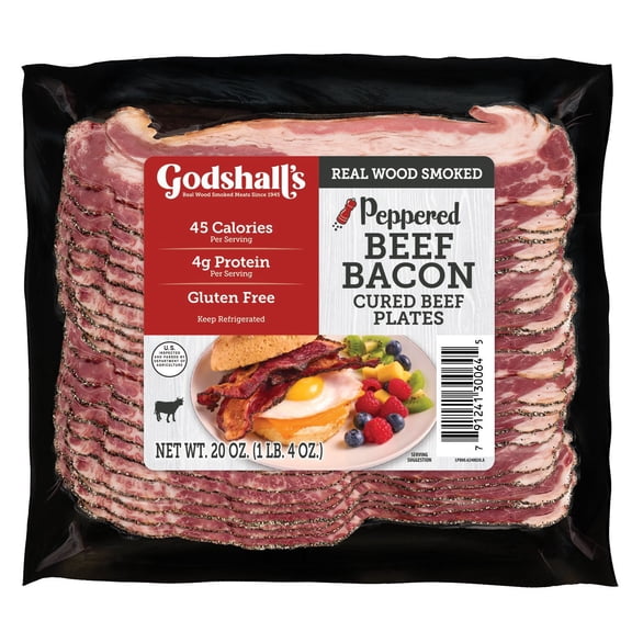 Godshall's Peppered Beef Bacon, 1.25 lbs.