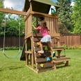 thumbnail image 10 of KidKraft Summerside Wooden Outdoor Swing Set with Steeple Climber, 10 of 15