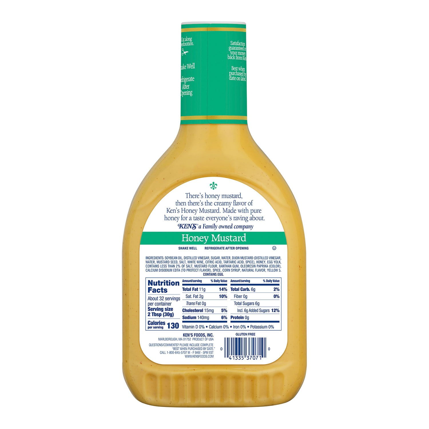 Kens Steak House Honey Mustard Salad Dressing, 32 oz.