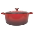 thumbnail image 1 of Le Creuset Signature Cast Iron Round Dutch Oven, Assorted Sizes, 1 of 4