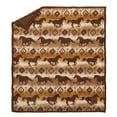 thumbnail image 1 of Yellowstone Silk Touch Mink Reverse Throw, 60" X 70", 1 of 5