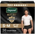 thumbnail image 1 of Depend Real Fit Incontinence Underwear for Men, Maximum Absorbency, Choose Size, 1 of 9
