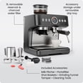 thumbnail image 7 of Chefman Crema Deluxe Double-Boiler Espresso Machine with Coffee Grinder, 7 of 8