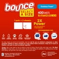 thumbnail image 2 of Bounce Select a Size Fabric Softener Dryer Sheets, Outdoor Fresh, 400 ct., 2 of 9