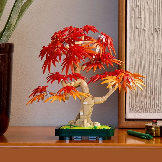 LEGO Botanicals Japanese Red Maple Bonsai Tree Building Set, 474
