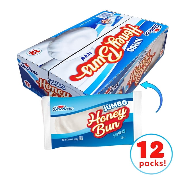 Duchess Jumbo White Iced Honey Buns 4.75 oz., 12 pk. - Samsclub.com