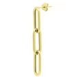 thumbnail image 4 of Paperclip Dangle Earrings in 14K Gold, 4 of 7