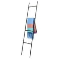 thumbnail image 1 of Honey-Can-Do Steel Ladder Blanket Rack, Black, 1 of 6