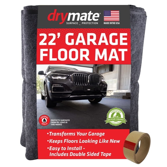 Drymate Premium XL Garage Floor Mat, Absorbent & Waterproof, 2 Sizes, Great for Catching Oil and Other Fluids(USA Made)