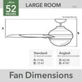 thumbnail image 8 of Hunter 52" Moxie Wi-Fi Smart Ceiling Fan with Light Kit and Remote, 8 of 17