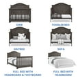 thumbnail image 4 of Simmons Kids Asher 6-in-1 Convertible Crib with Toddler Rail, Choose Color, 4 of 10