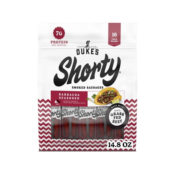 Duke's Grass Fed Beef Smoked Shorty Sausages, 0.88 oz., 16 pk.