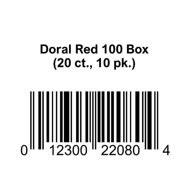 Doral Red 100 Box 20 ct., 10 pk.