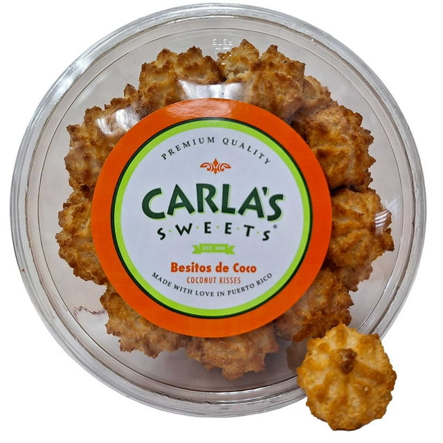 Carlas Sweets Besitos de Coco Tub 64 oz.